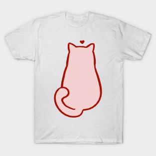 Pink Meow back T-Shirt